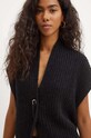 Luisa Spagnoli cardigan din amestec de lana CALDA negru 58493