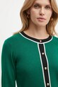 Вълнена жилетка Luisa Spagnoli MATERIALE 58508 зелен