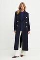 Luisa Spagnoli pulover de lana MOSE 58407 bleumarin AW24