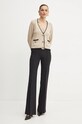 Luisa Spagnoli cardigan din lana MOZIONE 58437 bej AW24