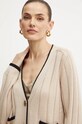 Luisa Spagnoli cardigan din lana MOZIONE bej 58437