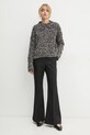 Weekend Max Mara gyapjú pulóver 2425366062600 fekete AW24