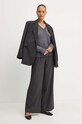 Свитер с примесью шерсти Weekend Max Mara 2425366102600 серый AW24