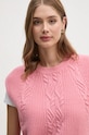 Μάλλινο γιλέκο United Colors of Benetton ροζ 1344D10C9