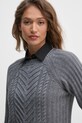 United Colors of Benetton sweter wełniany szary 142ND10CA