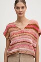 Жилетка з домішкою вовни United Colors of Benetton рожевий 1060D401W