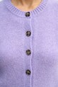 United Colors of Benetton kardigan wełniany 103ME500L fioletowy
