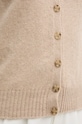 United Colors of Benetton kardigan wełniany 103ME500L beżowy