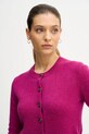 United Colors of Benetton kardigan wełniany fioletowy 103ME500L