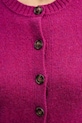 United Colors of Benetton kardigan wełniany 103ME500L fioletowy