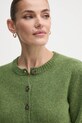 United Colors of Benetton kardigan wełniany 103ME500L zielony