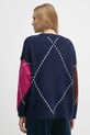 Одяг Кардиган з домішкою вовни United Colors of Benetton 1142E604I темно-синій