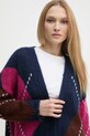 Кардиган з домішкою вовни United Colors of Benetton темно-синій 1142E604I