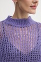 Svetr z vlněné směsi United Colors of Benetton 1342D10BN fialová