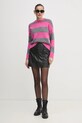 United Colors of Benetton pulover din amestec de lana 1026E10BS roz NC24