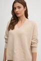 Светр з домішкою вовни United Colors of Benetton бежевий 10R2D401X