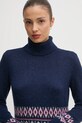 United Colors of Benetton pulover din amestec de lana bleumarin 1126E203J