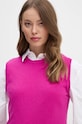 Vlněná vesta United Colors of Benetton růžová 1002D10D1