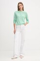 Вълнена жилетка United Colors of Benetton 1002D501U зелен AW25
