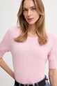 United Colors of Benetton sweter różowy 1002D10D2