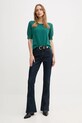 United Colors of Benetton sweter 1002D10D2 turkusowy AW25