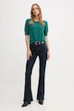 United Colors of Benetton sweter 1002D10D2 turkusowy AW25