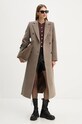 Vlněný svetr American Vintage VITO19EH24 hnědá AW24