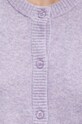 American Vintage cardigan din amestec de lana DAM19EH24 violet