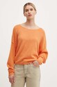 American Vintage sweter z domieszką wełny pomarańczowy DAM225H24