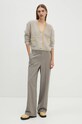 American Vintage cardigan din lana BYM19AH24 gri AW24