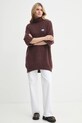 Вовняний светр American Vintage VITO18HH24 коричневий AW24