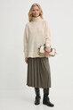 American Vintage pulover de lana RAX18FH24 bej AW24