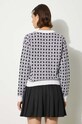 Kenzo wool blend cardigan Weave Cardigan FE62CA4723CA.02 white AW24