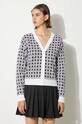 Clothing Kenzo wool blend cardigan Weave Cardigan FE62CA4723CA.02 white