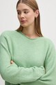 Свитер с примесью шерсти Pepe Jeans IRMA CREW NECK тонкий зелёный PL702192