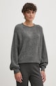 Светр з домішкою вовни Pepe Jeans IRMA CREW NECK тонкий сірий PL702192