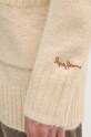 Kardigán s prímesou vlny Pepe Jeans HELIA PL702195 béžová