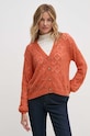 Pepe Jeans sweter HAILEY CARDIGAN PL702218 pomarańczowy AW24
