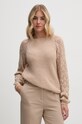 Odzież Pepe Jeans sweter HAILEY PL702219 beżowy