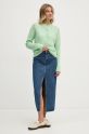 Pepe Jeans cardigan din amestec de lana HELEN CARDIGAN PL702228 verde AW24