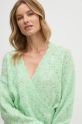 Pepe Jeans maglione in misto lana HELEN WRAP verde PL702231