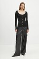 Elisabetta Franchi kardigan MK06M47E2 czarny AW24