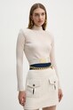 Elisabetta Franchi pulover MK15S47E2 bej