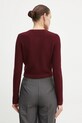 Oblečení Svetr s příměsí vlny Elisabetta Franchi MK17S47E2 burgundské