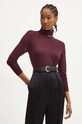 Elisabetta Franchi maglione in lana granata MK25S47E2