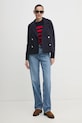 Barbour maglione in lana Barbour x Alexa Chung LKN1607 blu navy AW24