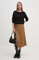 Sisley pulover 17Q3M103J negru SS25