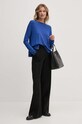 Свитер с примесью шелка Sisley 1ZREM201S голубой AW24