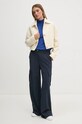 Светр з домішкою шовку Sisley 1ZREM201P блакитний AW24