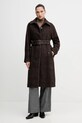 Sisley sweter z domieszką wełny 102HM2174 brązowy NC25